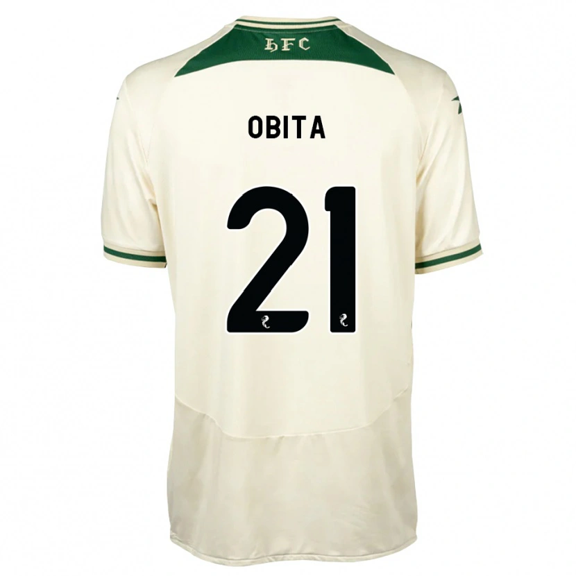 Danxen Niño Camiseta Jordan Obita #21 Blanco Verde Bosque 2ª Equipación 2026/27 La Camisa