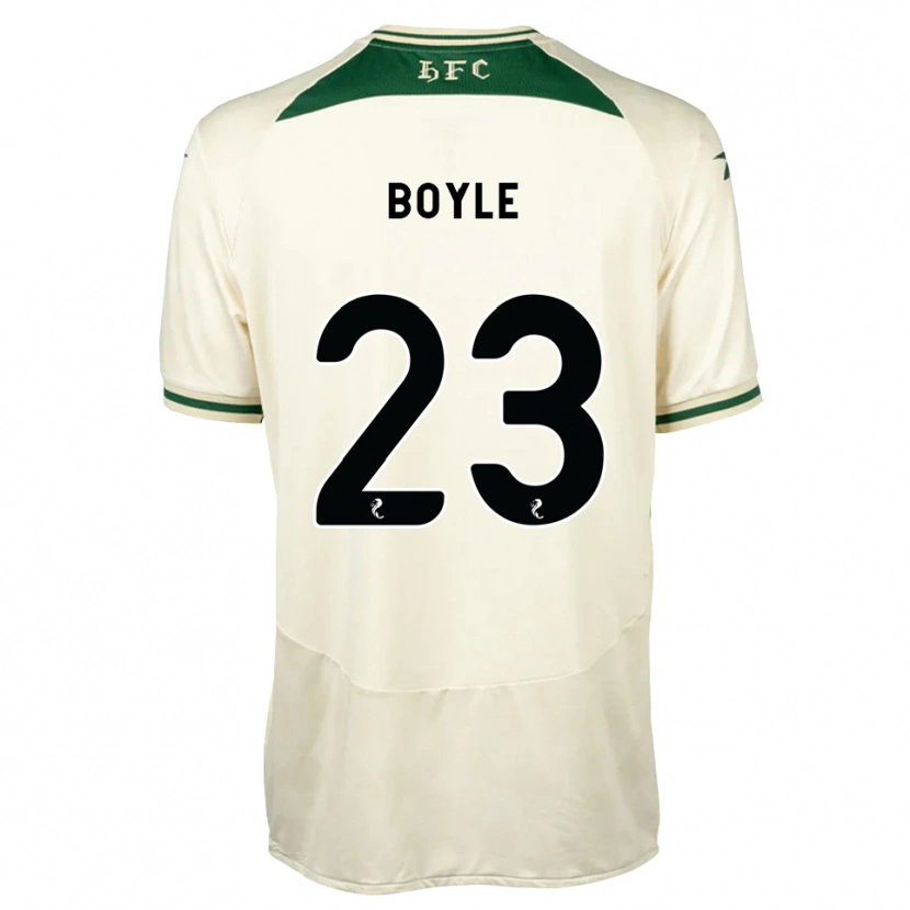 Danxen Niño Camiseta Rachael Boyle #23 Blanco Verde Bosque 2ª Equipación 2026/27 La Camisa