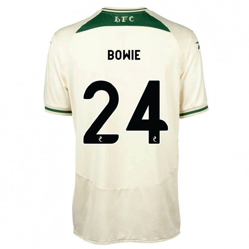 Danxen Niño Camiseta Tegan Bowie #24 Blanco Verde Bosque 2ª Equipación 2026/27 La Camisa