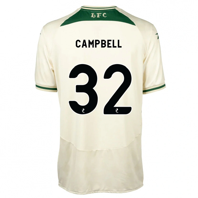 Danxen Niño Camiseta Josh Campbell #32 Blanco Verde Bosque 2ª Equipación 2026/27 La Camisa