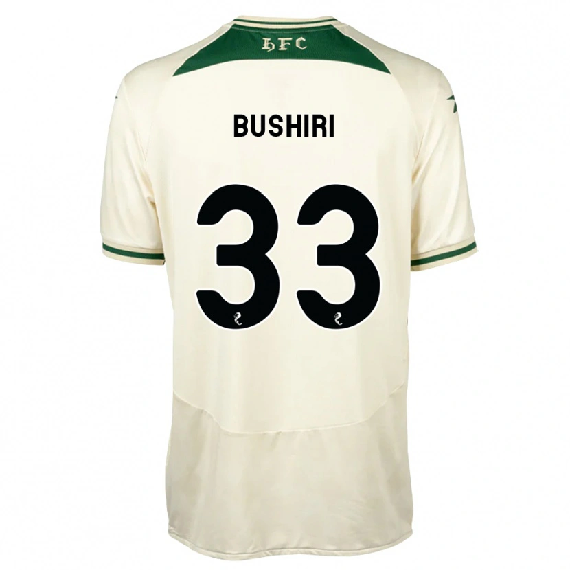 Danxen Niño Camiseta Rocky Bushiri #33 Blanco Verde Bosque 2ª Equipación 2026/27 La Camisa
