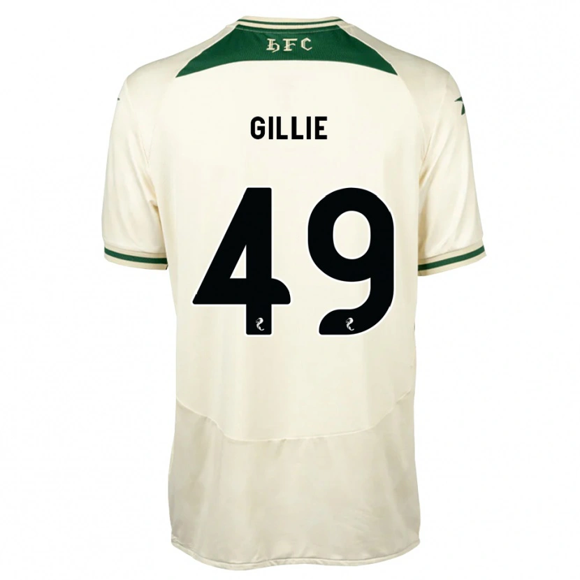 Danxen Niño Camiseta Lewis Gillie #49 Blanco Verde Bosque 2ª Equipación 2026/27 La Camisa