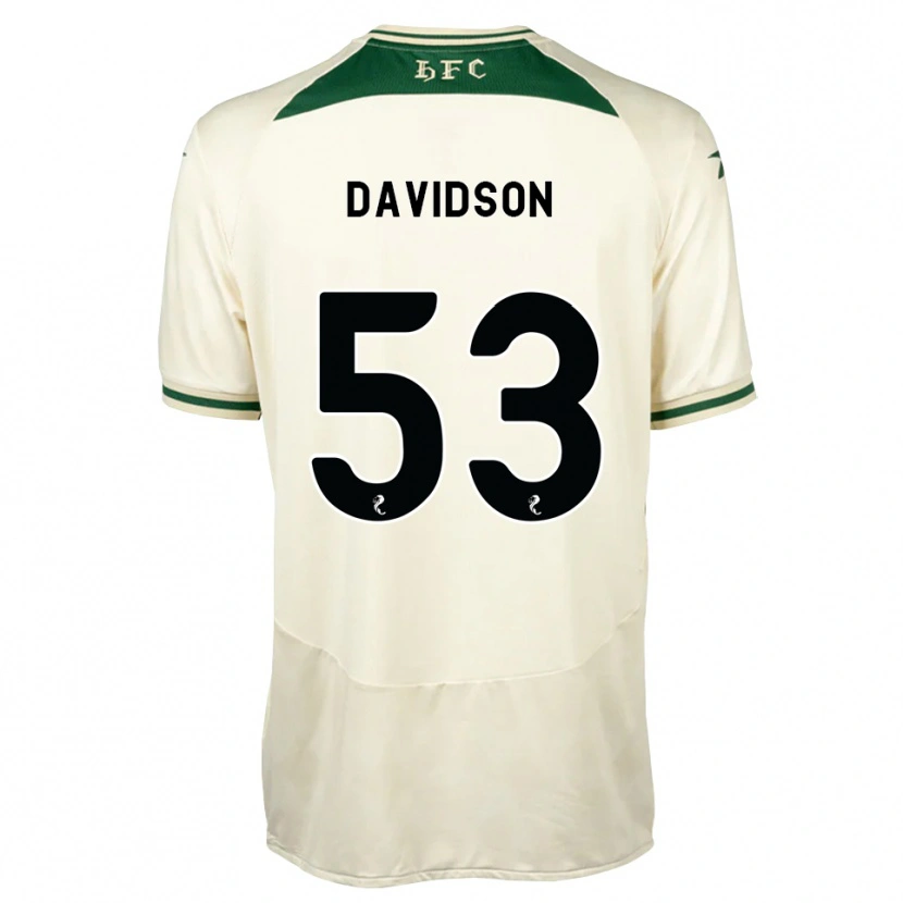 Danxen Niño Camiseta Luke Davidson #53 Blanco Verde Bosque 2ª Equipación 2026/27 La Camisa