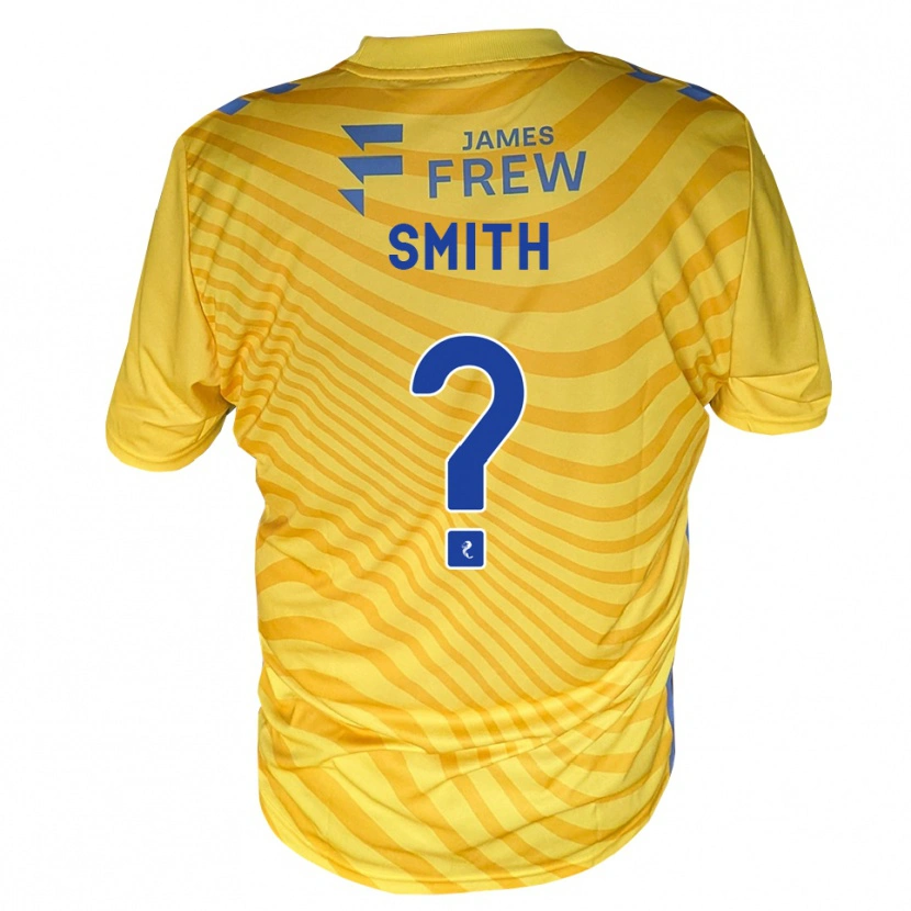 Danxen Niño Camiseta Nathan Smith #0 Azul Real Amarillo 2ª Equipación 2026/27 La Camisa