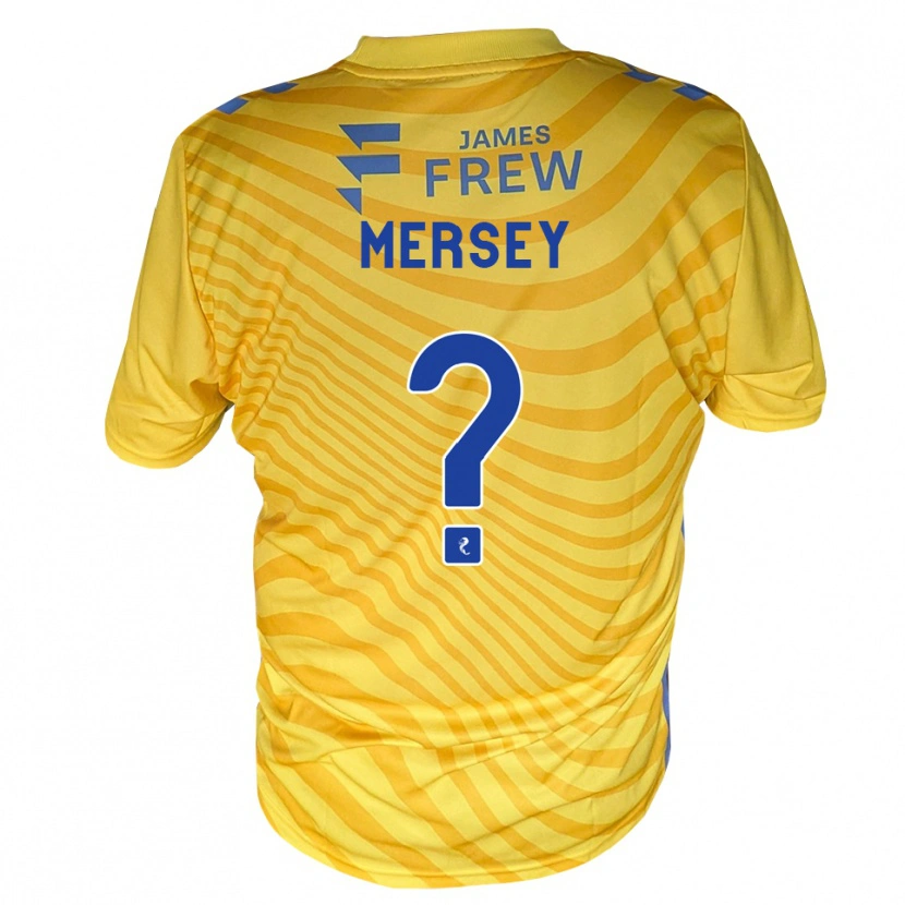 Danxen Niño Camiseta Ethan Mersey #0 Azul Real Amarillo 2ª Equipación 2026/27 La Camisa