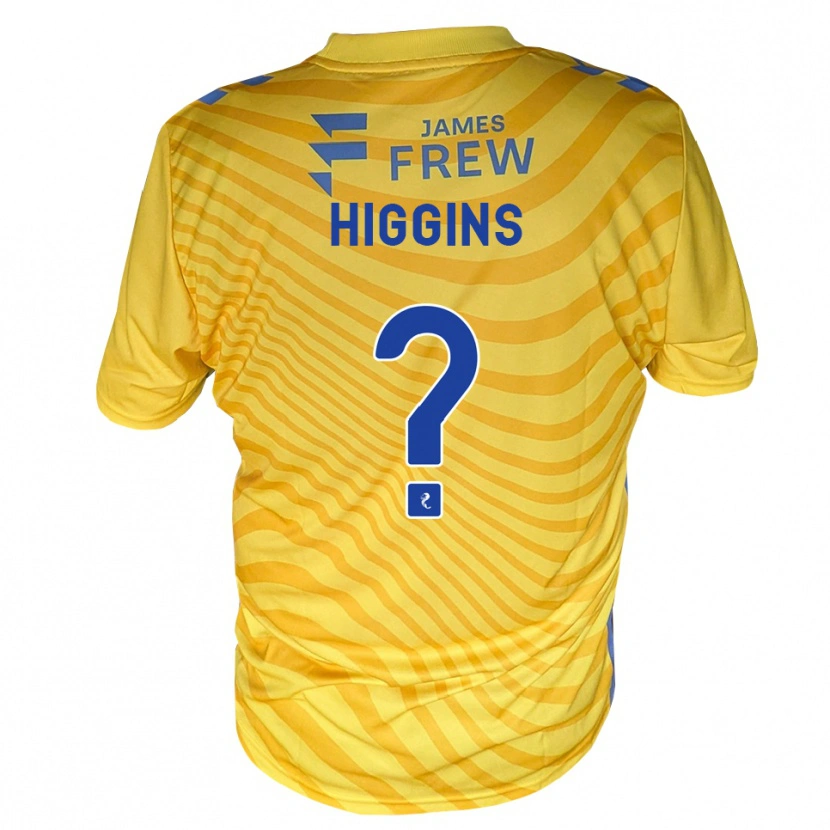 Danxen Niño Camiseta Rhona Higgins #0 Azul Real Amarillo 2ª Equipación 2026/27 La Camisa