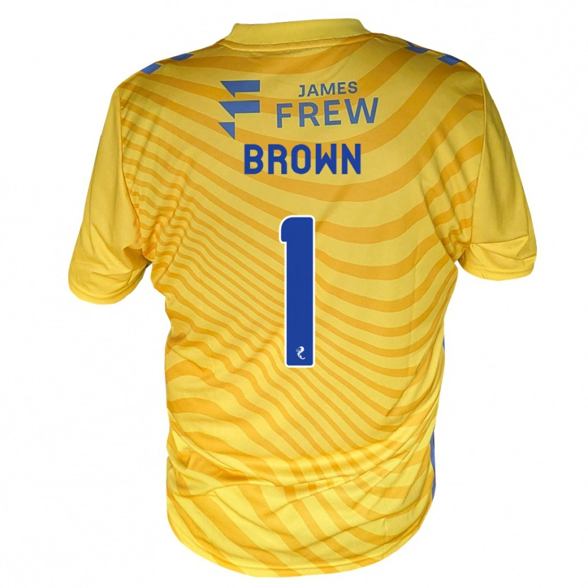 Danxen Niño Camiseta Dylan Brown #1 Azul Real Amarillo 2ª Equipación 2026/27 La Camisa
