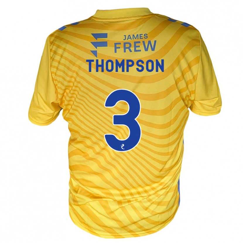 Danxen Niño Camiseta Dominic Thompson #3 Azul Real Amarillo 2ª Equipación 2026/27 La Camisa