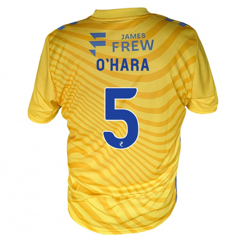 Danxen Niño Camiseta Mark O'hara #5 Azul Real Amarillo 2ª Equipación 2026/27 La Camisa