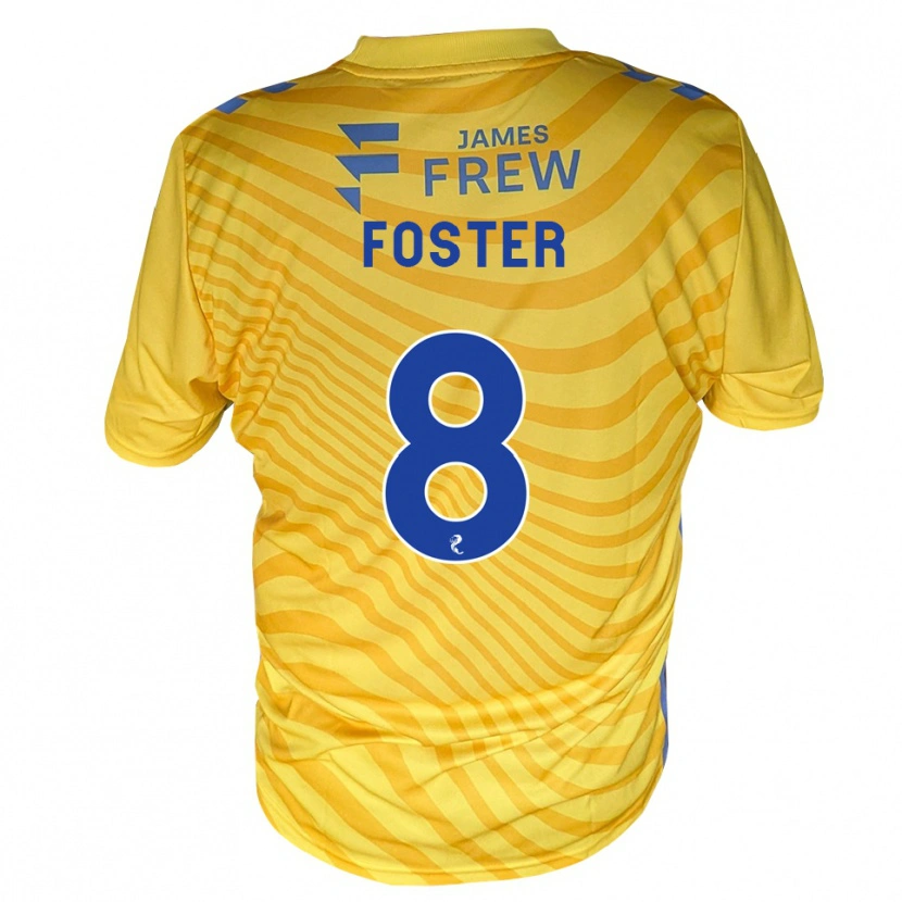 Danxen Niño Camiseta Logan Foster #8 Azul Real Amarillo 2ª Equipación 2026/27 La Camisa