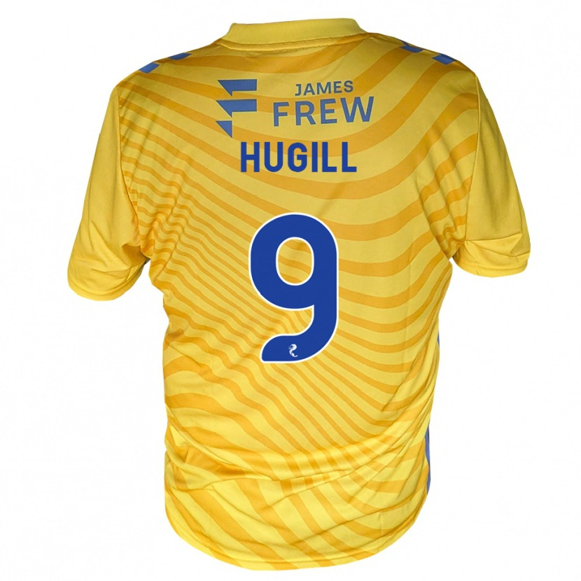 Danxen Niño Camiseta Joe Hugill #9 Azul Real Amarillo 2ª Equipación 2026/27 La Camisa