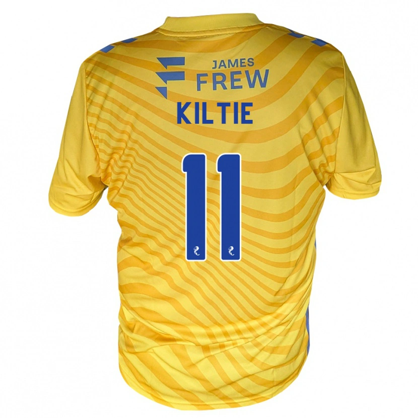 Danxen Niño Camiseta Greg Kiltie #11 Azul Real Amarillo 2ª Equipación 2026/27 La Camisa