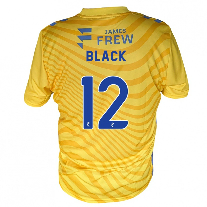 Danxen Niño Camiseta Kai Black #12 Azul Real Amarillo 2ª Equipación 2026/27 La Camisa