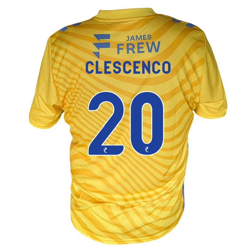 Danxen Niño Camiseta Nicky Clescenco #20 Azul Real Amarillo 2ª Equipación 2026/27 La Camisa