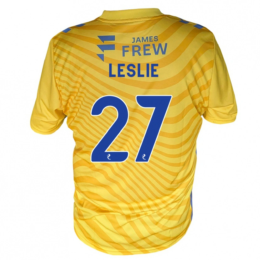 Danxen Niño Camiseta Kian Leslie #27 Azul Real Amarillo 2ª Equipación 2026/27 La Camisa