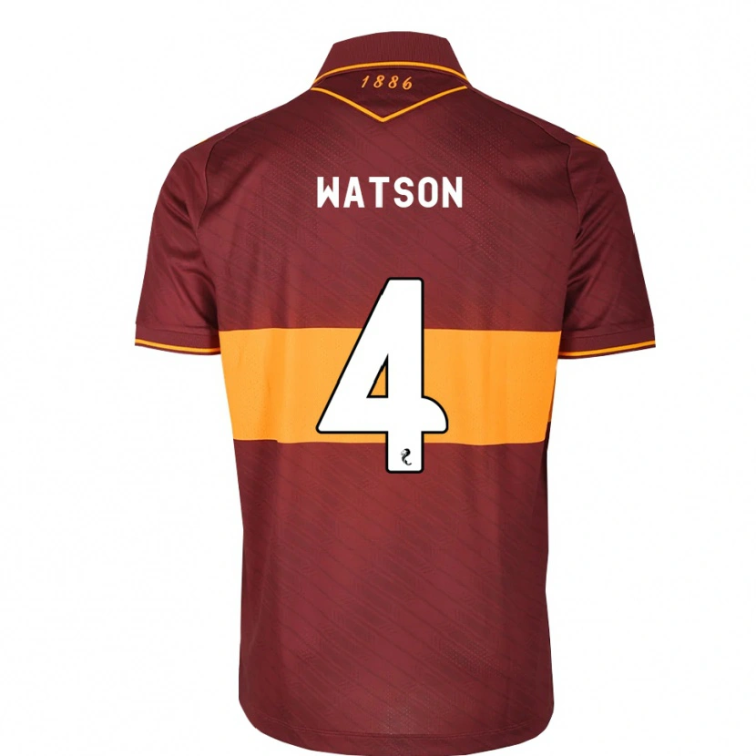 Danxen Niño Camiseta Chelsie Watson #4 Naranja Granate 2ª Equipación 2026/27 La Camisa