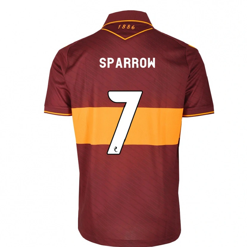 Danxen Niño Camiseta Tom Sparrow #7 Naranja Granate 2ª Equipación 2026/27 La Camisa