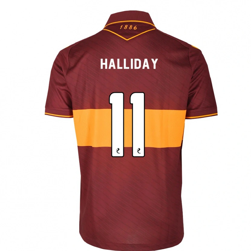 Danxen Niño Camiseta Andy Halliday #11 Naranja Granate 2ª Equipación 2026/27 La Camisa