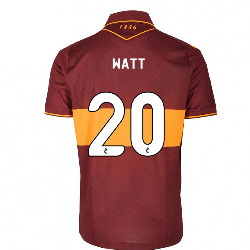 Danxen Niño Camiseta Elliot Watt #20 Naranja Granate 2ª Equipación 2026/27 La Camisa