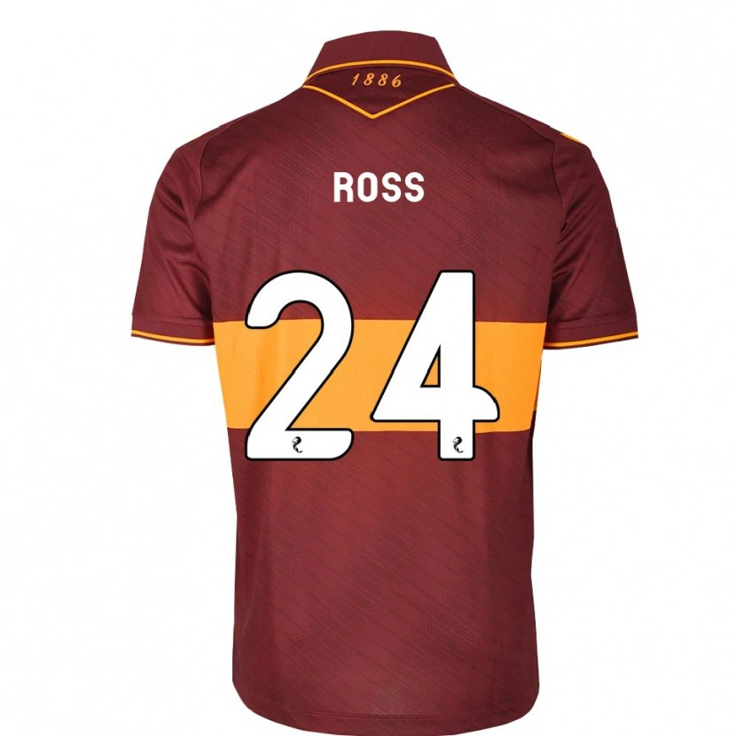 Danxen Niño Camiseta Luca Ross #24 Naranja Granate 2ª Equipación 2026/27 La Camisa