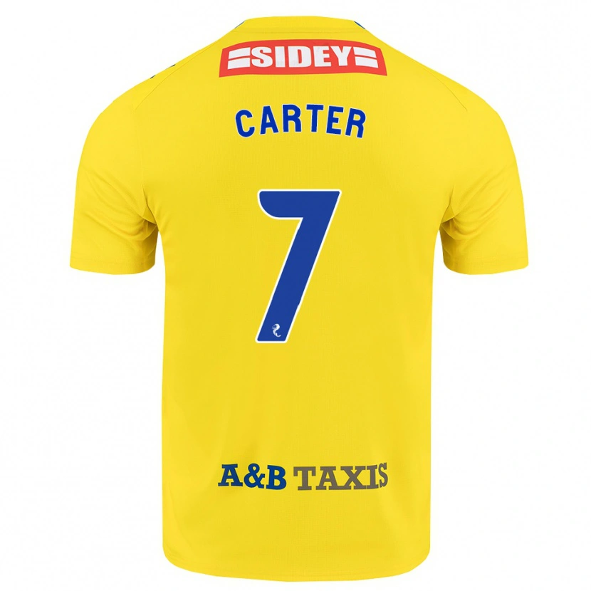 Danxen Niño Camiseta Nicole Carter #7 Amarillo Azul Negro 2ª Equipación 2026/27 La Camisa