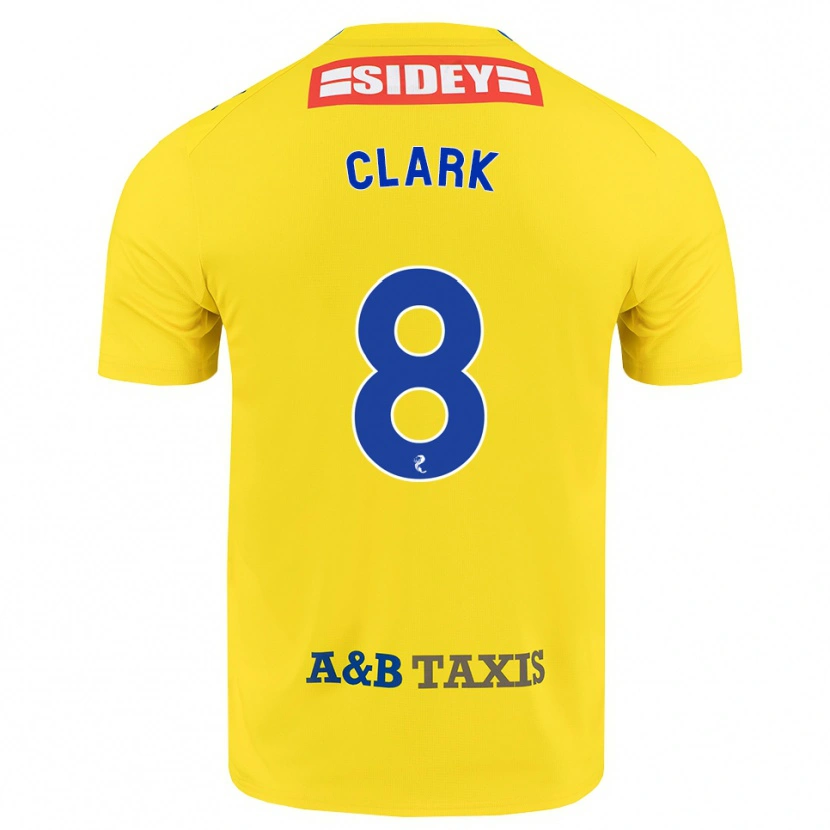 Danxen Niño Camiseta Hannah Clark #8 Amarillo Azul Negro 2ª Equipación 2026/27 La Camisa
