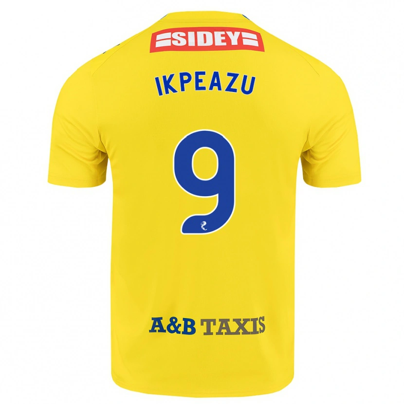Danxen Niño Camiseta Uche Ikpeazu #9 Amarillo Azul Negro 2ª Equipación 2026/27 La Camisa