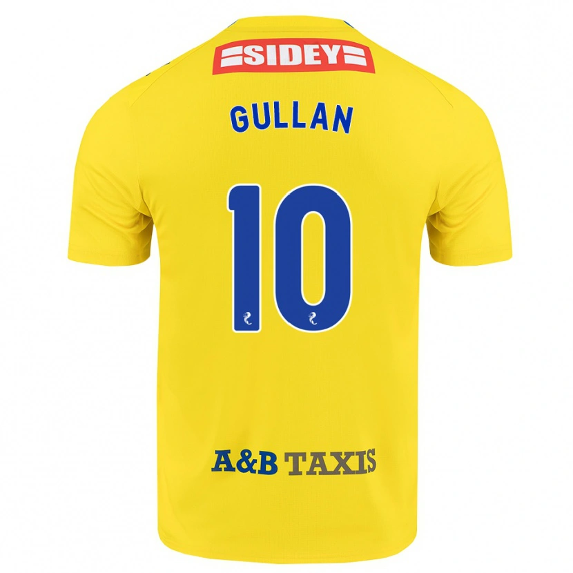 Danxen Niño Camiseta Jamie Gullan #10 Amarillo Azul Negro 2ª Equipación 2026/27 La Camisa