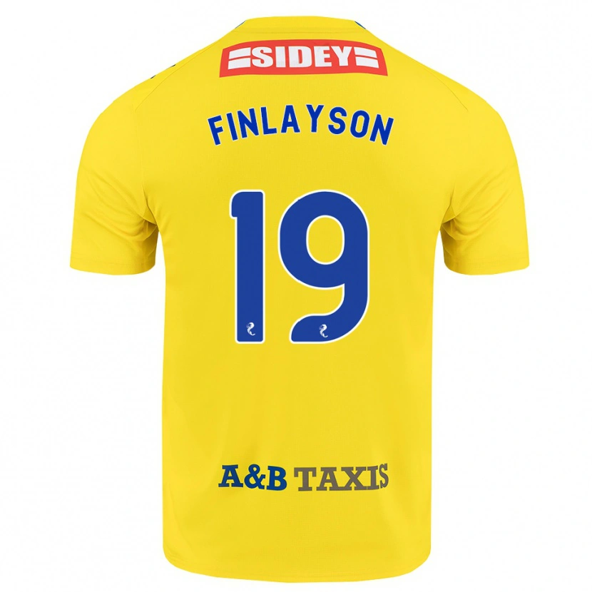Danxen Niño Camiseta Danny Finlayson #19 Amarillo Azul Negro 2ª Equipación 2026/27 La Camisa