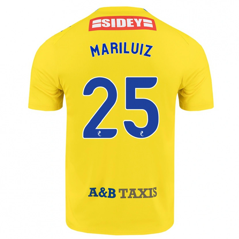 Danxen Niño Camiseta Mariluiz Sanchez #25 Amarillo Azul Negro 2ª Equipación 2026/27 La Camisa