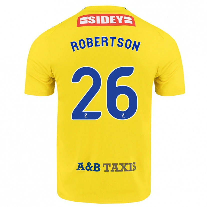 Danxen Niño Camiseta Rebecca Robertson #26 Amarillo Azul Negro 2ª Equipación 2026/27 La Camisa