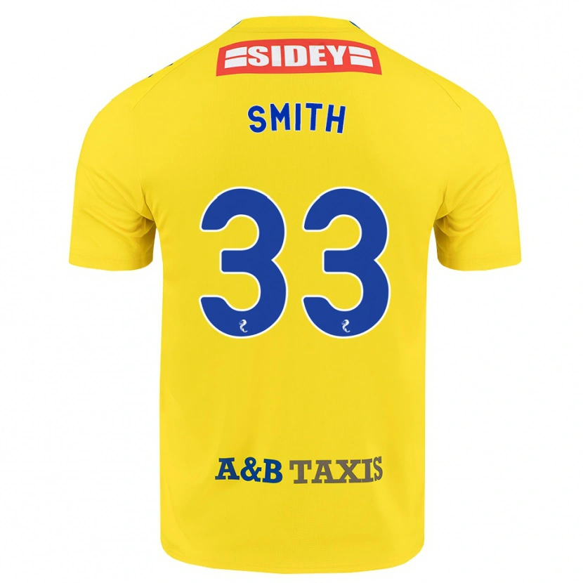 Danxen Niño Camiseta Liam Smith #33 Amarillo Azul Negro 2ª Equipación 2026/27 La Camisa