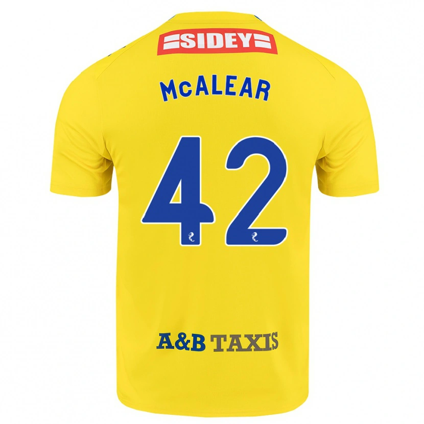 Danxen Niño Camiseta Reece Mcalear #42 Amarillo Azul Negro 2ª Equipación 2026/27 La Camisa