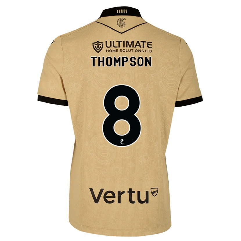 Danxen Niño Camiseta Struan Thompson #8 Madera De Burlón Negro 2ª Equipación 2026/27 La Camisa