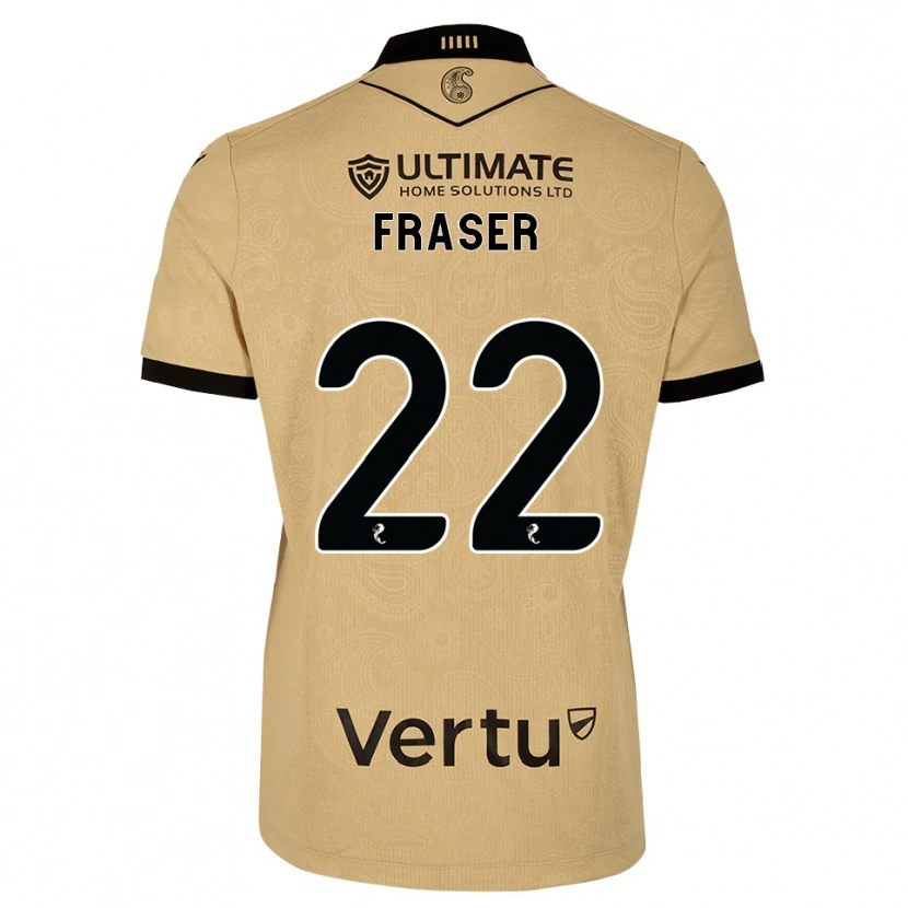 Danxen Niño Camiseta Marcus Fraser #22 Madera De Burlón Negro 2ª Equipación 2026/27 La Camisa