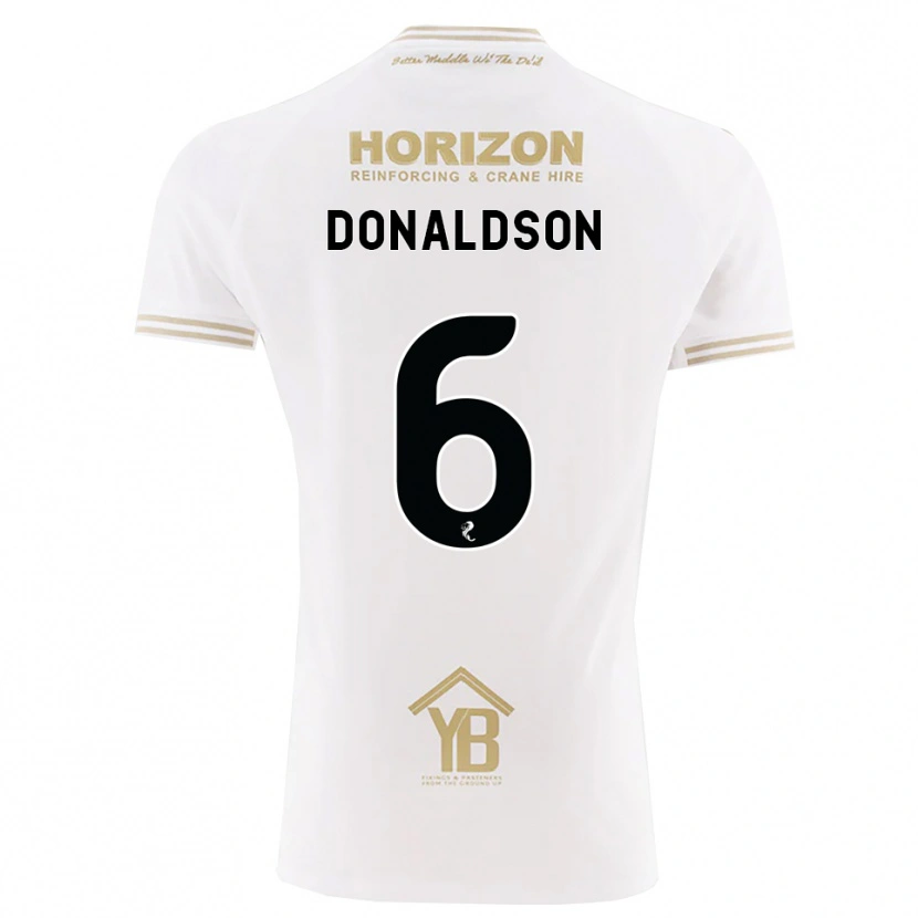Danxen Niño Camiseta Coll Donaldson #6 Trigo Blanco 2ª Equipación 2026/27 La Camisa