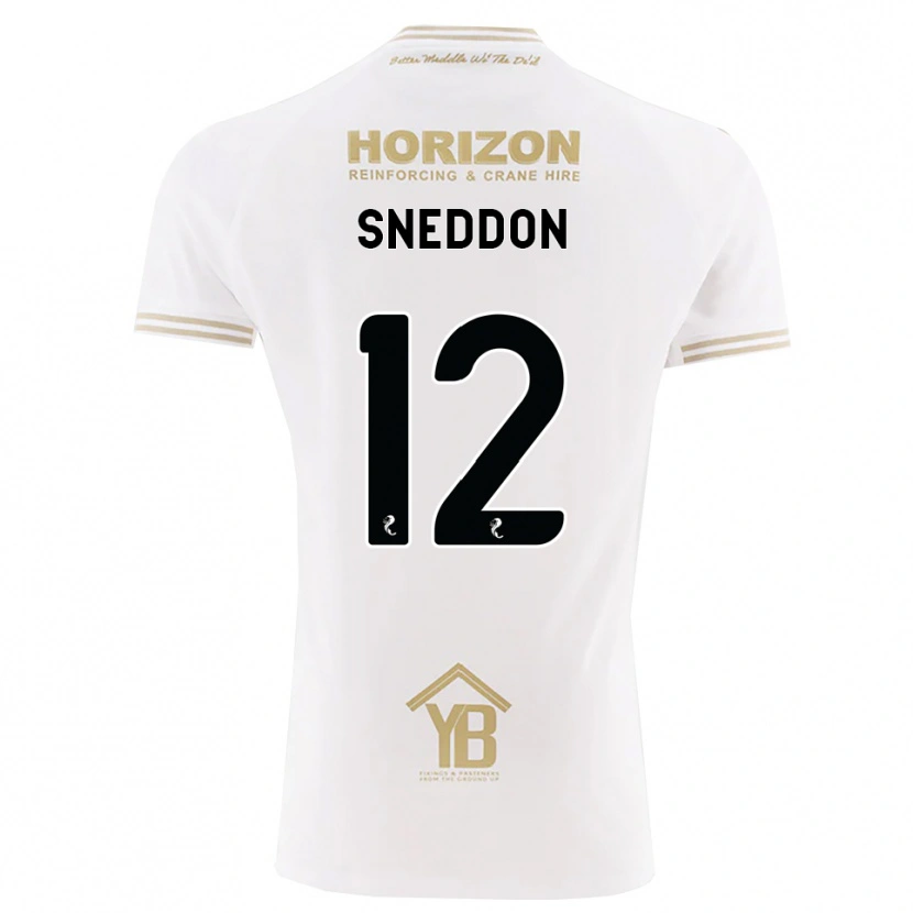 Danxen Niño Camiseta Jamie Sneddon #12 Trigo Blanco 2ª Equipación 2026/27 La Camisa