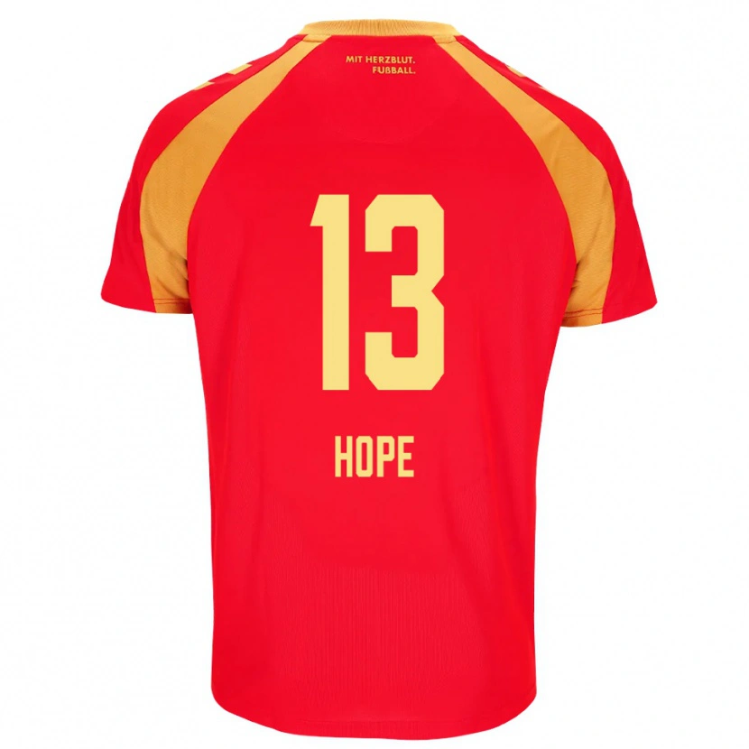 Danxen Niño Camiseta Tyler Hope #13 Rojo Naranja Negro 2ª Equipación 2026/27 La Camisa