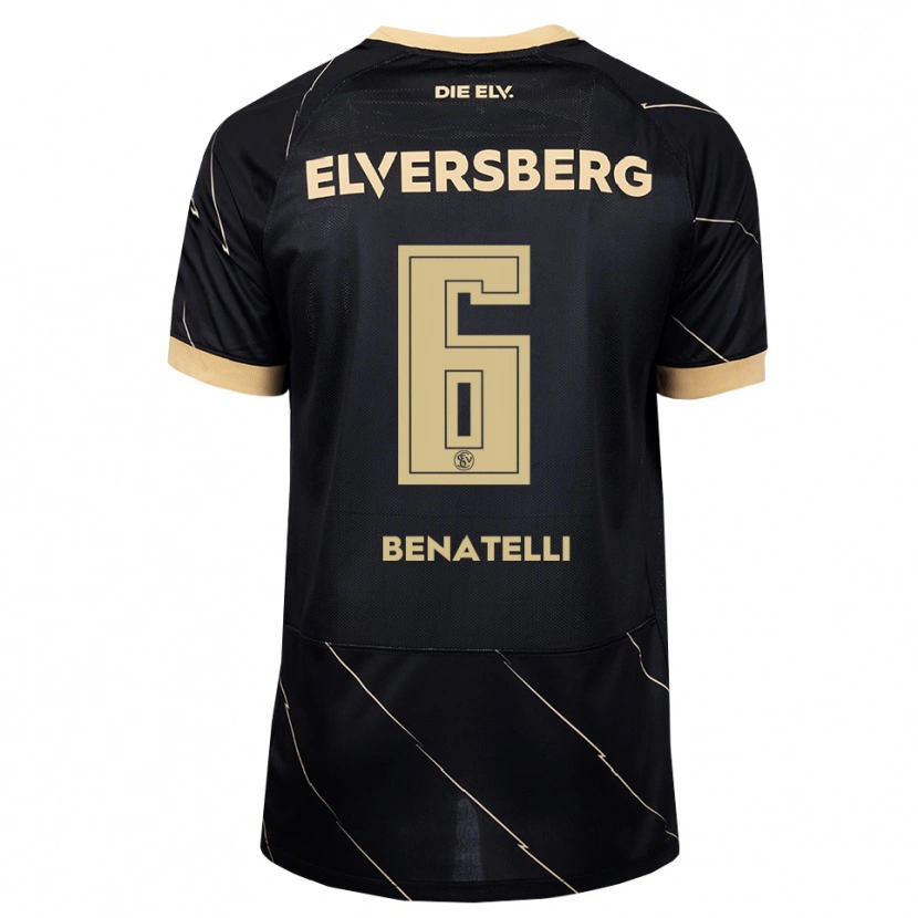 Danxen Niño Camiseta Rico Benatelli #6 Negro Marrón 2ª Equipación 2026/27 La Camisa