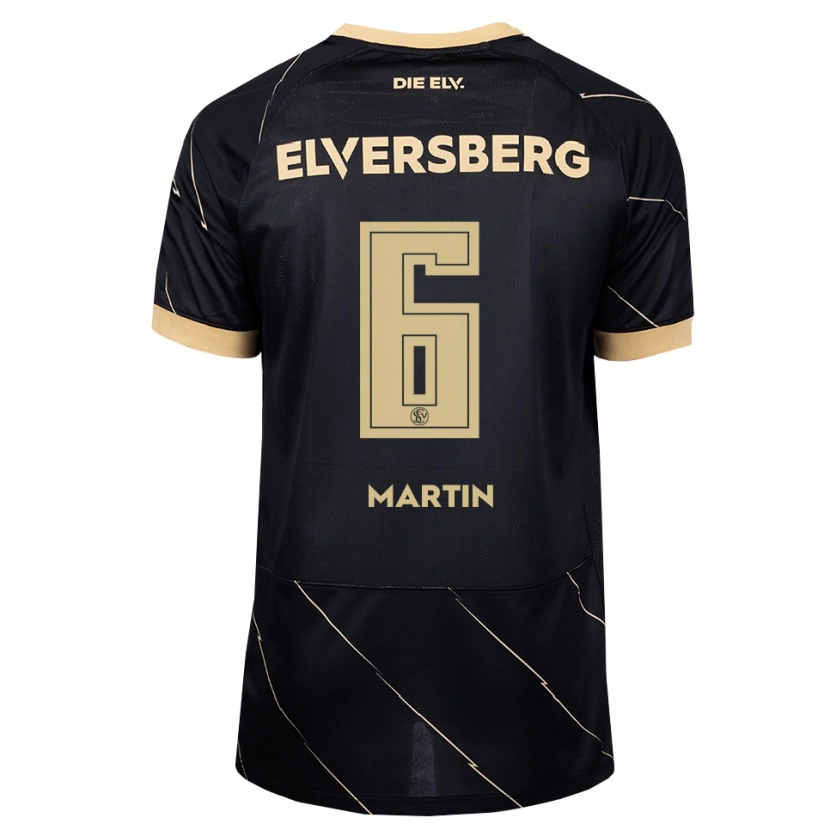 Danxen Niño Camiseta Lara Martin #6 Negro Marrón 2ª Equipación 2026/27 La Camisa