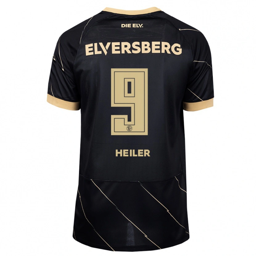 Danxen Niño Camiseta Luca Heiler #9 Negro Marrón 2ª Equipación 2026/27 La Camisa
