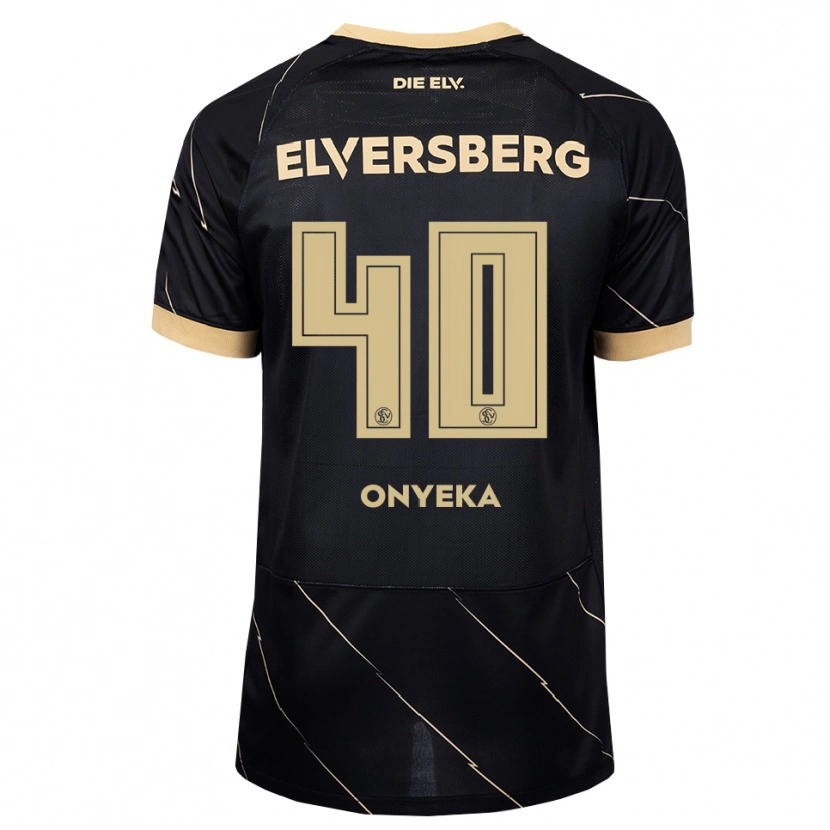 Danxen Niño Camiseta Francis Onyeka #40 Negro Marrón 2ª Equipación 2026/27 La Camisa