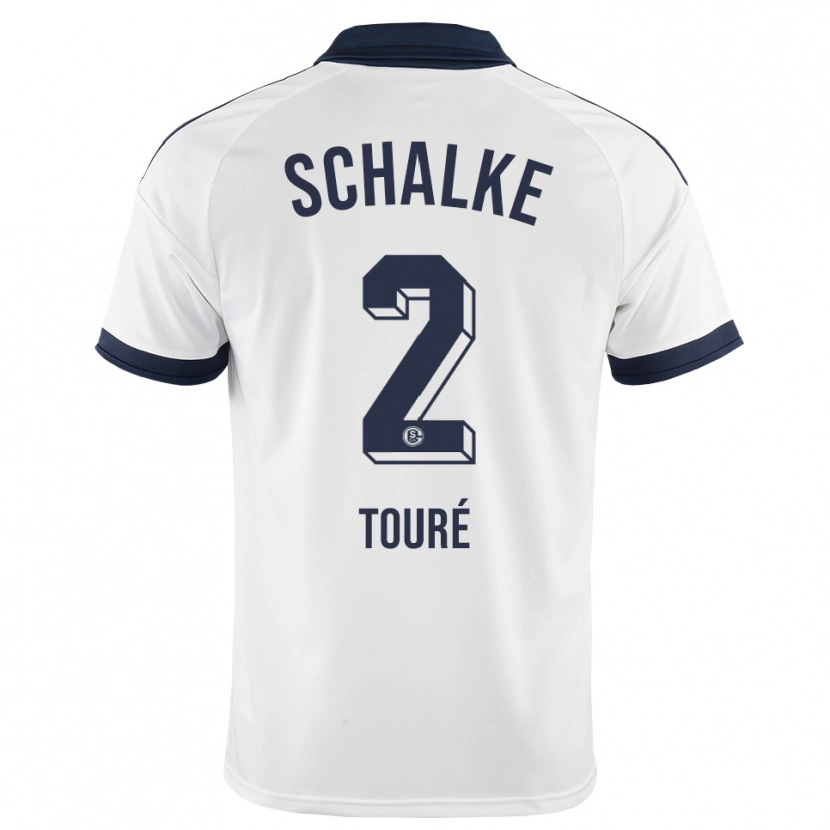 Danxen Niño Camiseta Tidiane Touré #2 Negro Blanco 2ª Equipación 2026/27 La Camisa