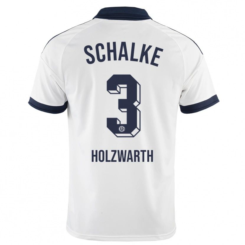 Danxen Niño Camiseta Luc Holzwarth #3 Negro Blanco 2ª Equipación 2026/27 La Camisa