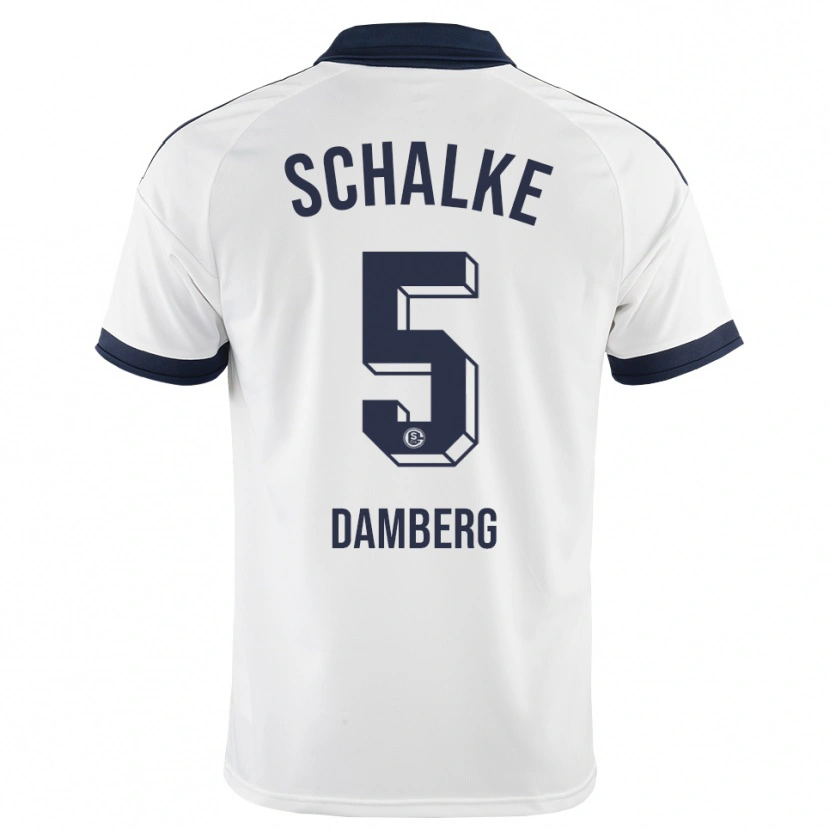 Danxen Niño Camiseta Niclas Damberg #5 Negro Blanco 2ª Equipación 2026/27 La Camisa