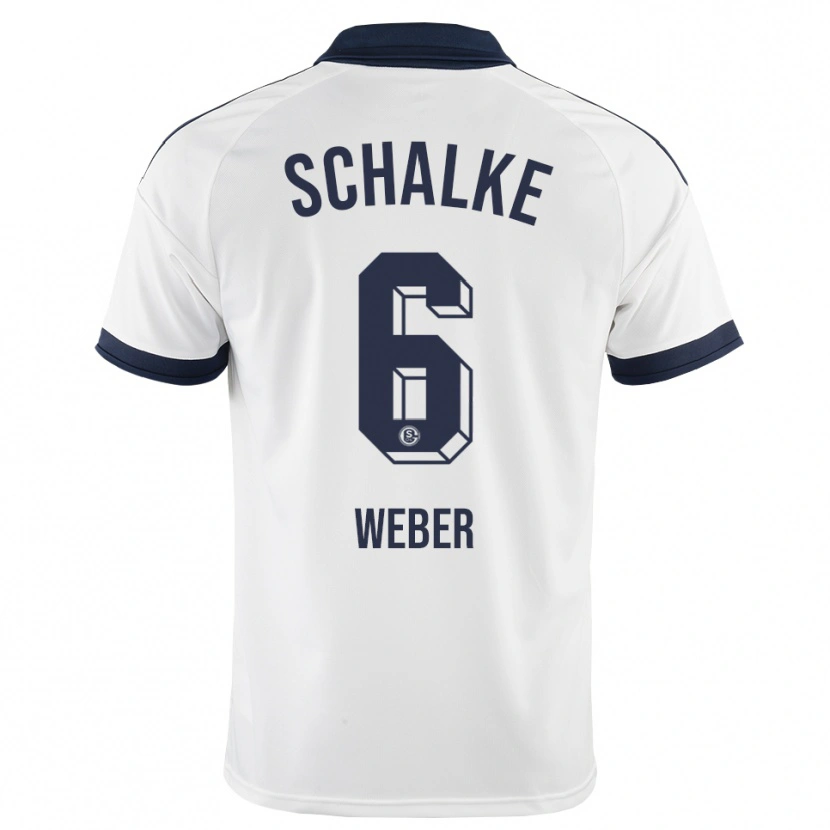 Danxen Niño Camiseta Ben Weber #6 Negro Blanco 2ª Equipación 2026/27 La Camisa