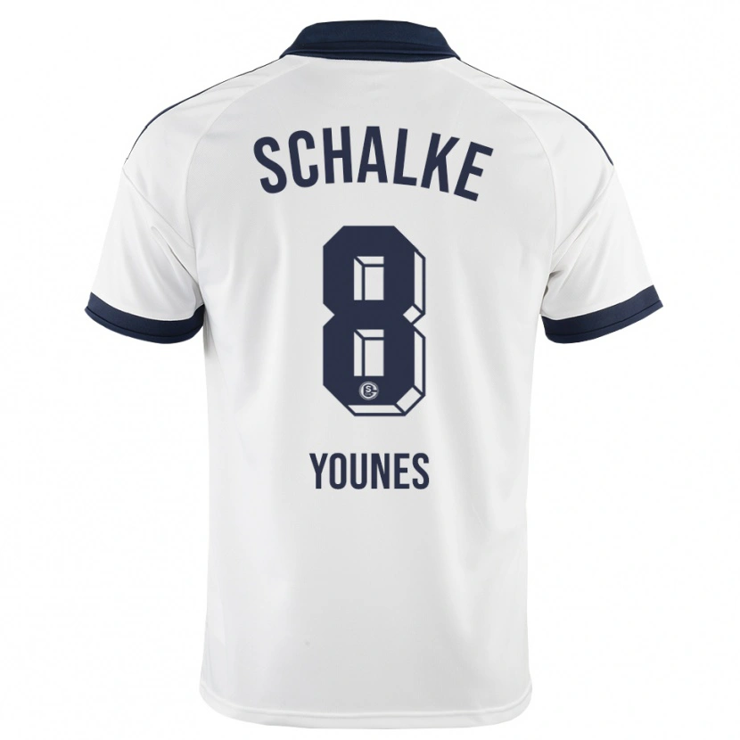 Danxen Niño Camiseta Amin Younes #8 Negro Blanco 2ª Equipación 2026/27 La Camisa