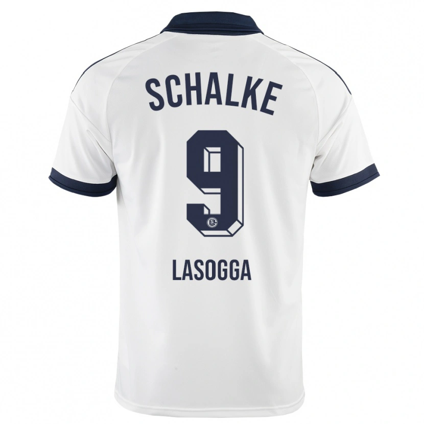 Danxen Niño Camiseta Pierre-Michel Lasogga #9 Negro Blanco 2ª Equipación 2026/27 La Camisa