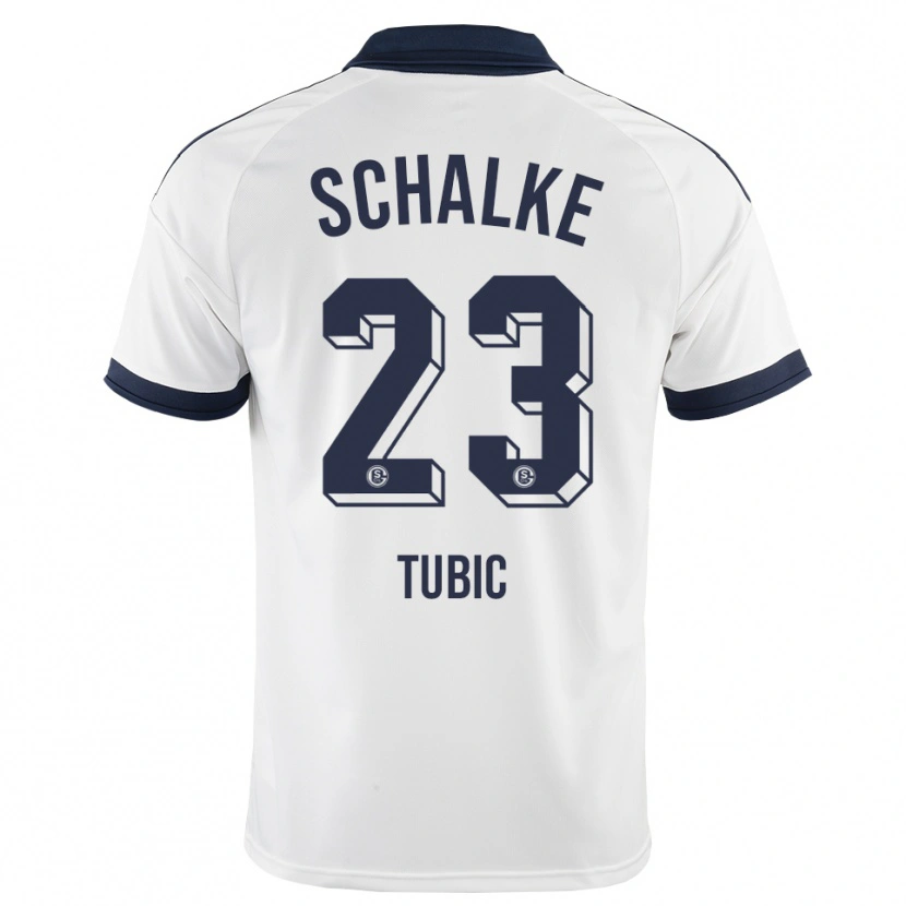 Danxen Niño Camiseta Malik Tubic #23 Negro Blanco 2ª Equipación 2026/27 La Camisa