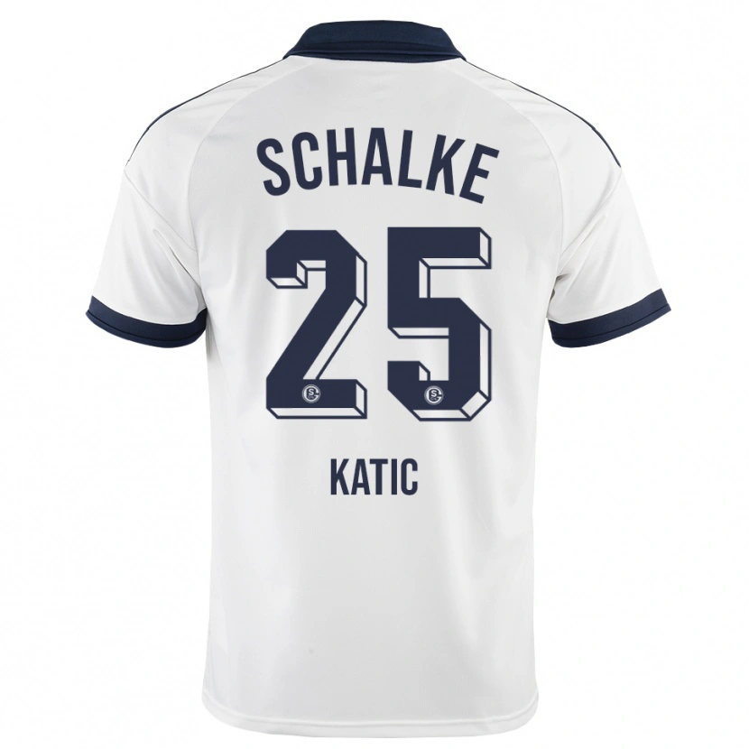 Danxen Niño Camiseta Nikola Katic #25 Negro Blanco 2ª Equipación 2026/27 La Camisa
